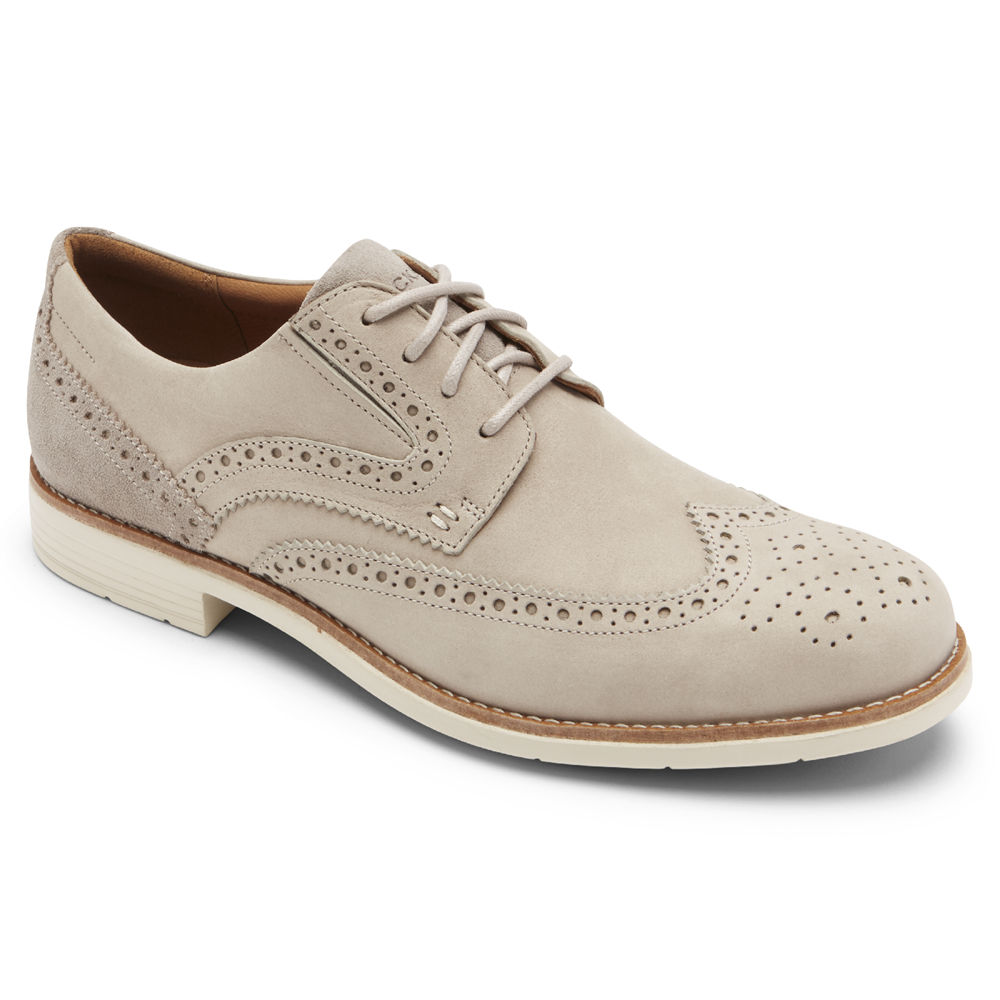 Tenis Rockport Homem Bege - Total Motion Classic Dress Wingtip - 12864NPAM